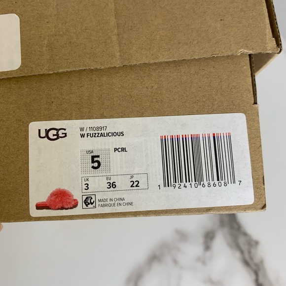 UGG Women’s Coral Fuzzalicious Slipper Sz 5 - Picture 4 of 5